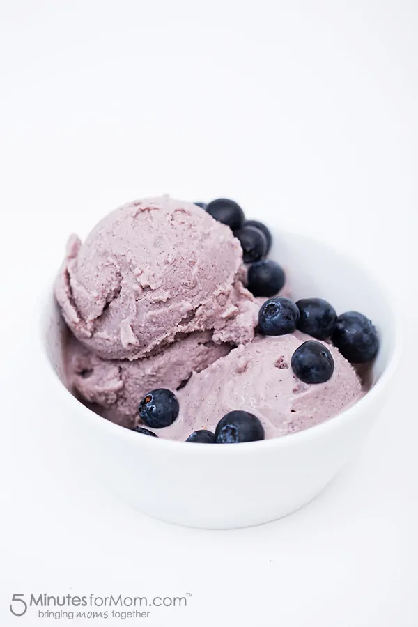 Delicious and Healthy Blueberry and Avocado Frozen Yogurt