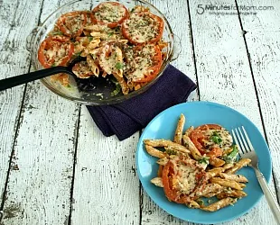 Spinach Tomato Pasta Bake