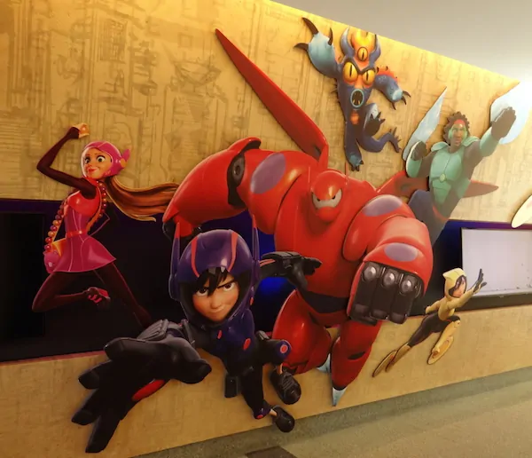 Big Hero 6 Display inside Roy E. Disney Animation Building