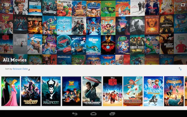 Disney Movies Anywhere - All Movies