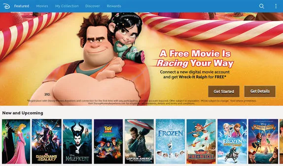 Disney Movies Anywhere with Google Play