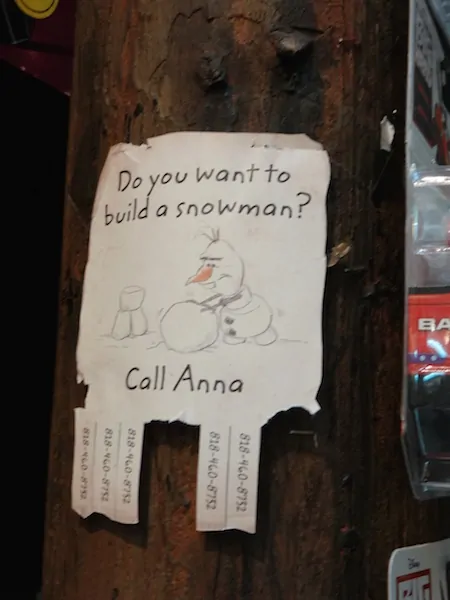 Do you want to build a snowman ad