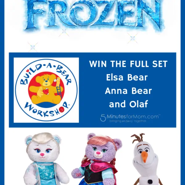 FROZEN Build-A-Bear #Giveaway – Win a Set of All 3 Frozen Bears – Elsa, Anna and Olaf