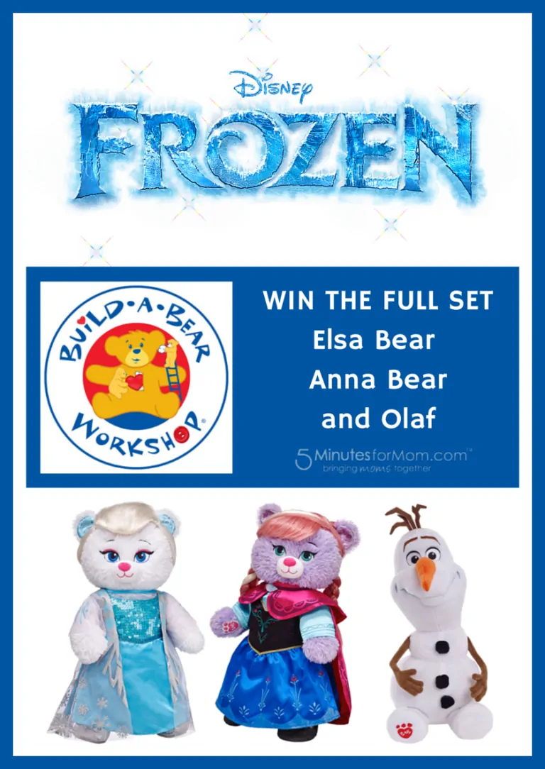 FROZEN Build-A-Bear #Giveaway – Win a Set of All 3 Frozen Bears – Elsa, Anna and Olaf
