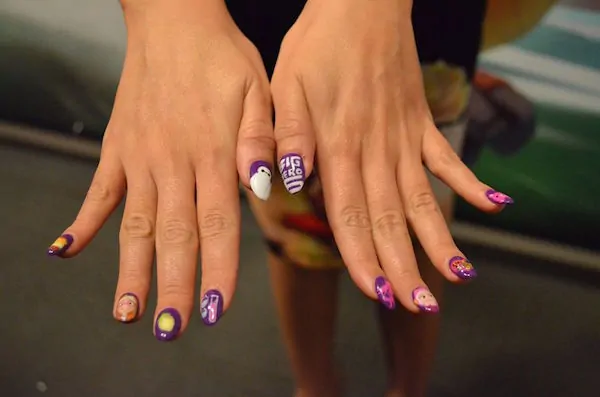 Genesis Rodriguez Nail Art - Big Hero 6