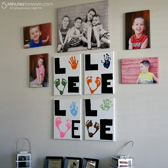 Create Your Own LOVE Print Keepsake / by Busy Mom's Helper for 5MinutesForMom.com #gift #craft