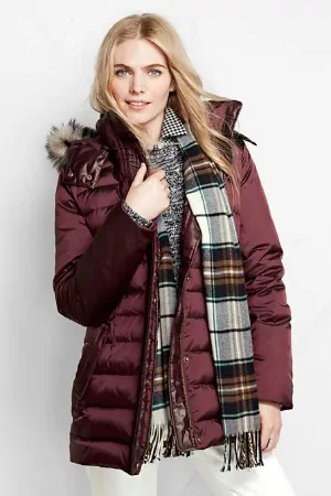 Lands' End Women's Shimmer Down Parka