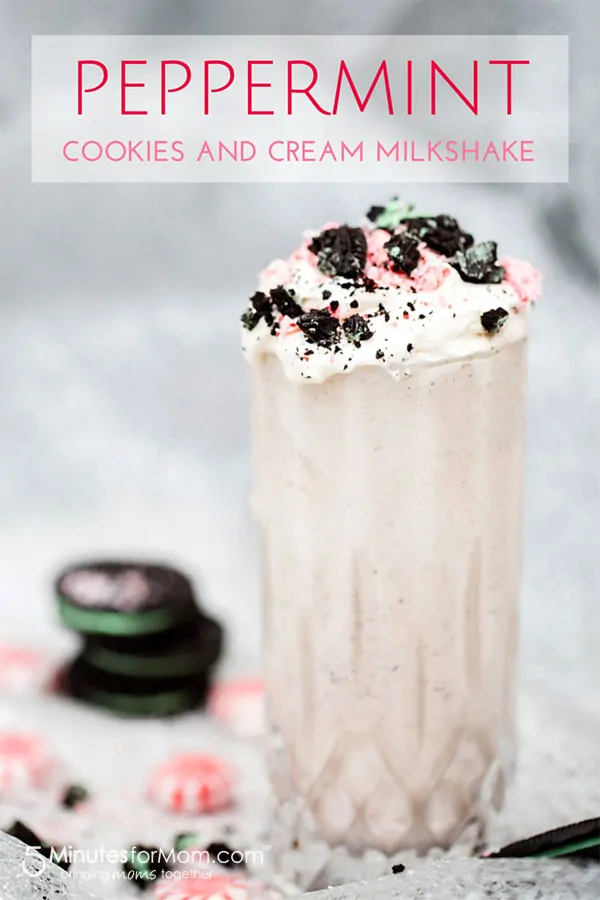 Peppermint Cookies and Cream Milkshake