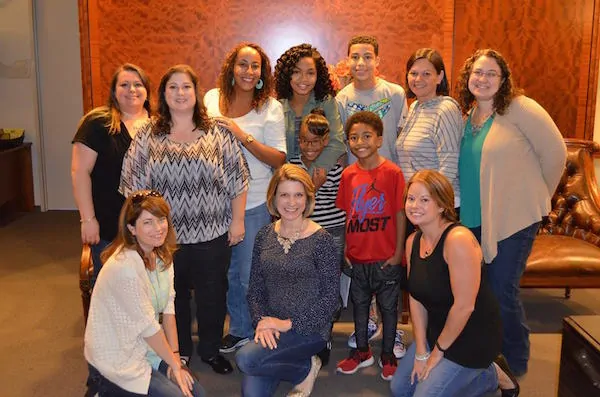 black-ish Kids and Blogger Group Photo