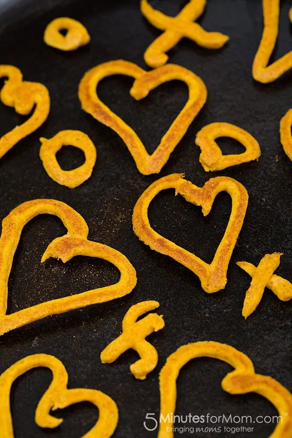 Pumpkin Pancake Hearts