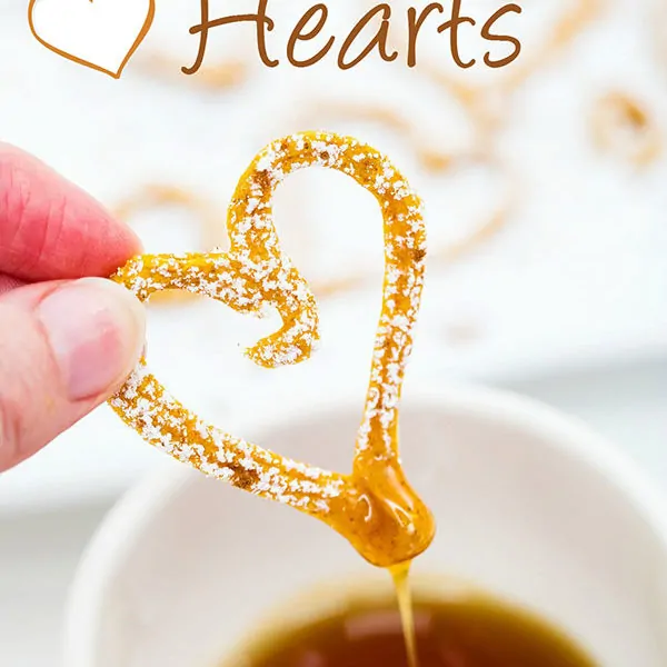 Pumpkin Pancake Hearts – Dipping Sweetness