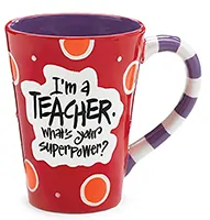 teacher superpower coffee mug