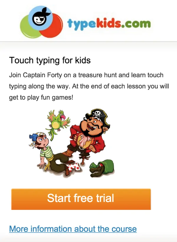 TypeKids Touch Typing for Kids