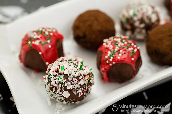 Peppermint Truffles with Kahlua