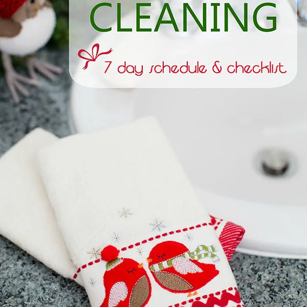 Holiday Cleaning Help – A Printable Schedule and Checklist