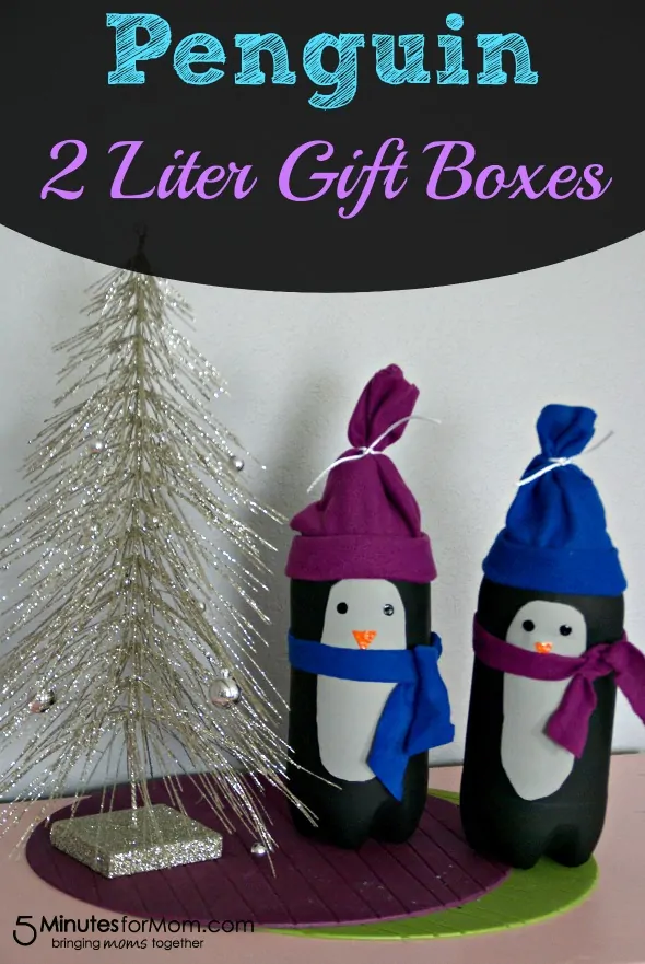 Penguin 2 Liter Gift Boxes / by Busy Moms Helper for 5MinutesforMom.com #penguin #giftidea