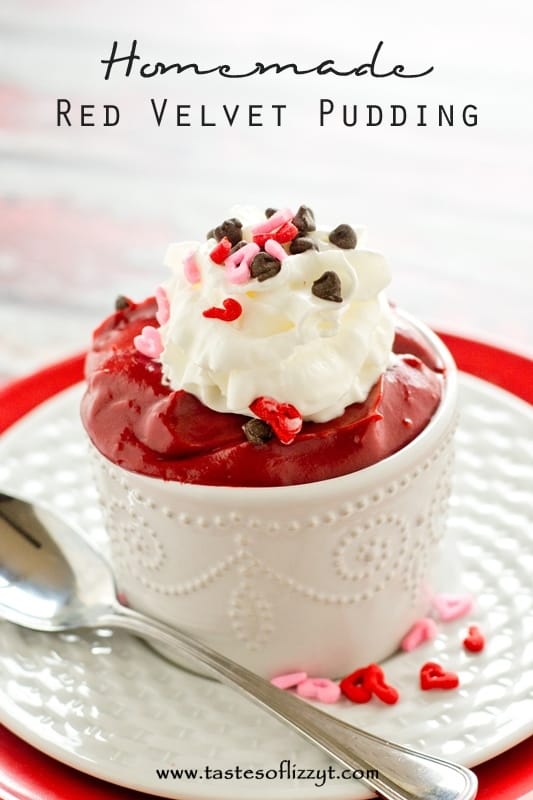 Homemade-Red-Velvet-Pudding - Tastes of Lizzy T