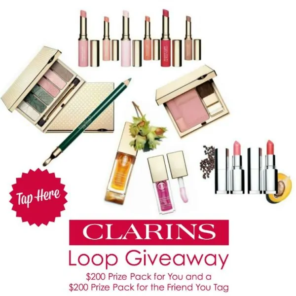 $200 Clarins Cosmetic Prize Pack Instagram Giveaway