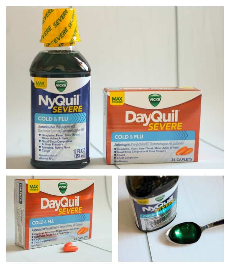 Vicks DayQuil NyQuil SEVERE 5 Minutes for Mom Vicks DayQuil NyQuil SEVERE 5 Minutes for Mom