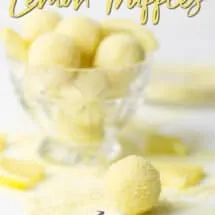 White Chocolate Truffles with Lemon Sugar - Easy To Make Chocolates