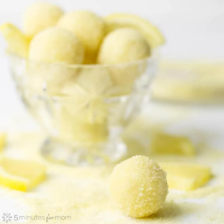 lemon white chocolate truffles
