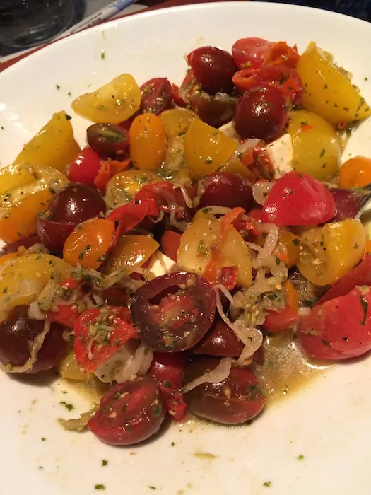 Lunch at Sanaa - Tomato Salad