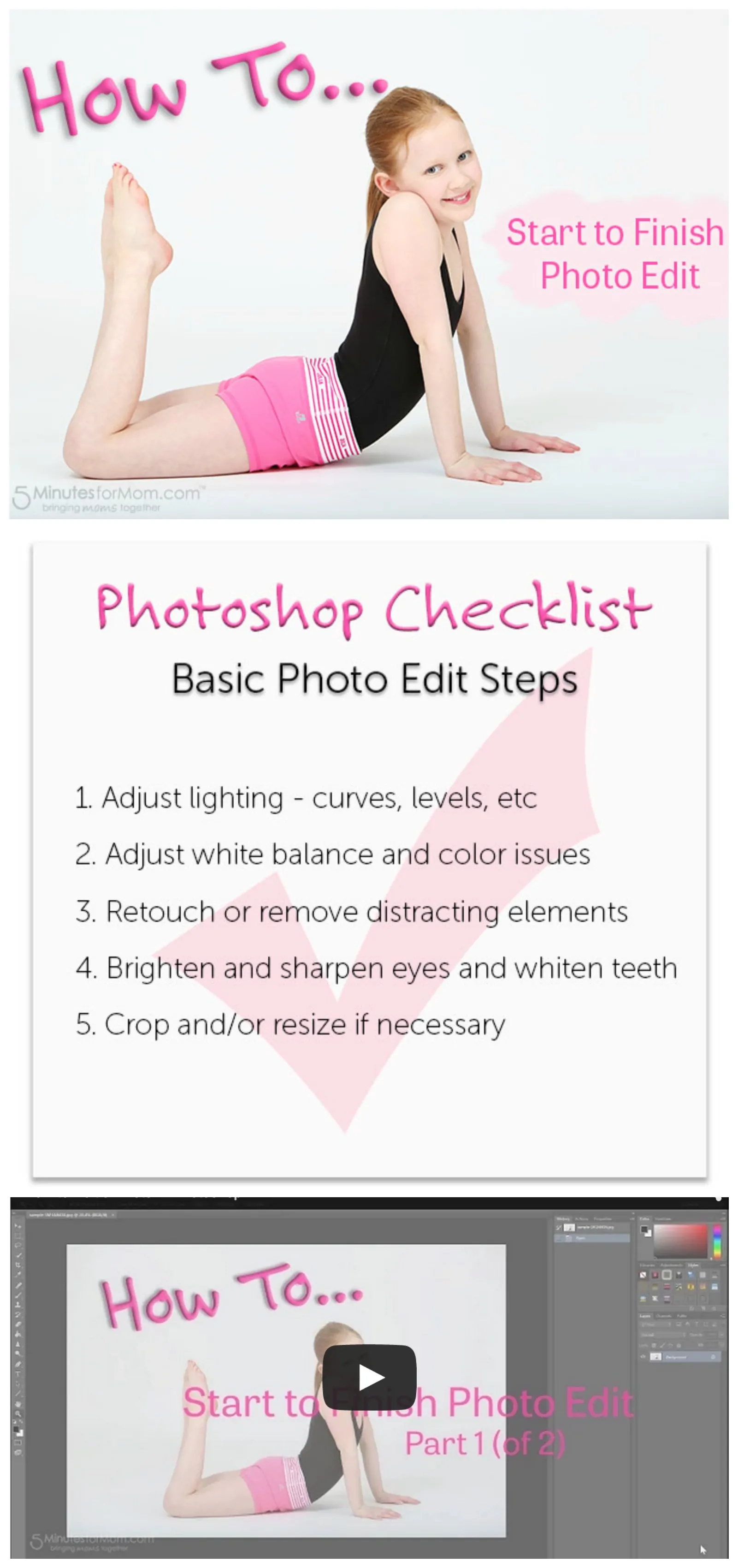 Photoshop Checklist - How to Edit a Photo Like a Pro