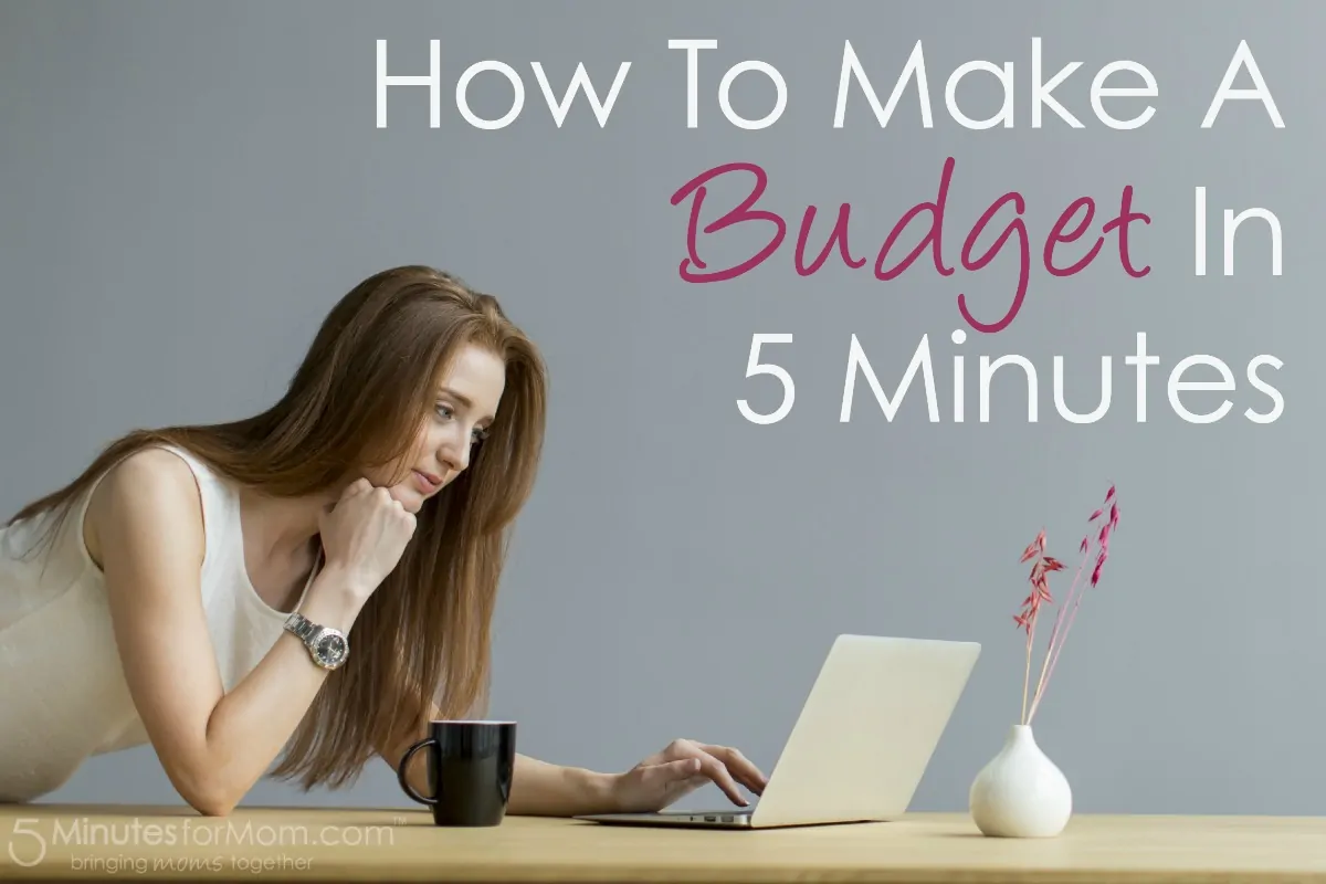 How To Make A Budget in 5 Minutes