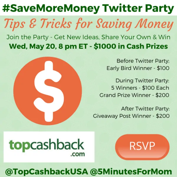 Let’s Talk About How To #SaveMoreMoney Twitter Party May 20, 8pm ET (US & CAN)