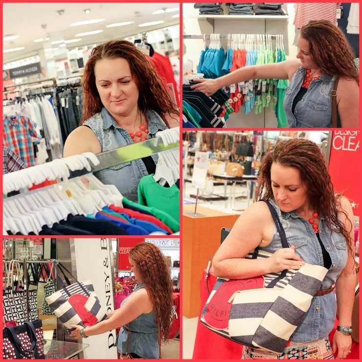 Shopping at Macy's with Plenti Collage