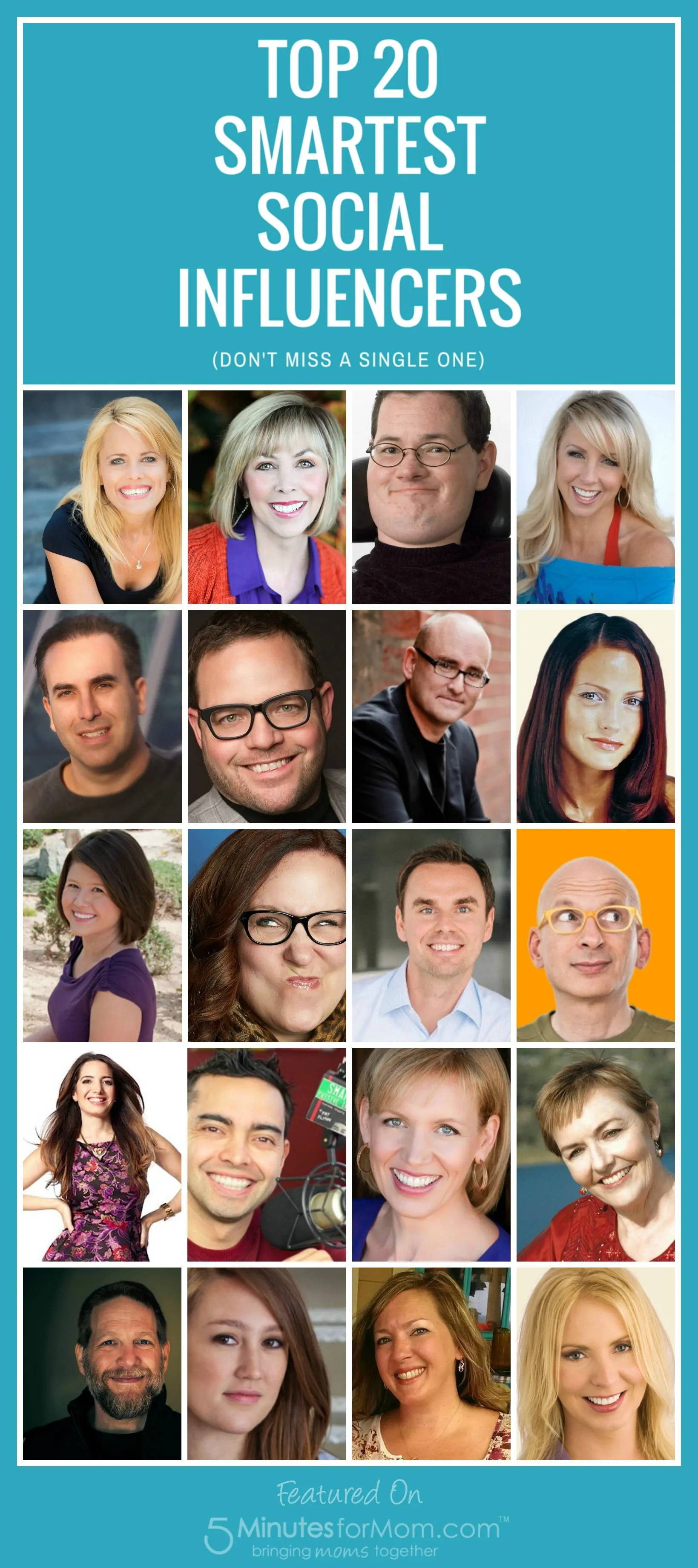 Top 20 Smartest Social Influencers List