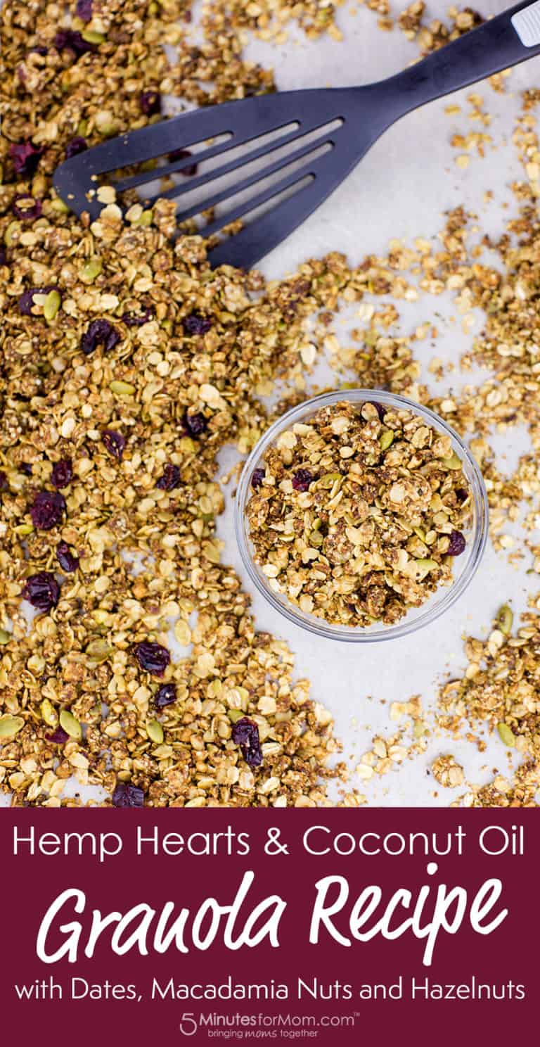 Healthy Granola Recipe with Hemp Hearts