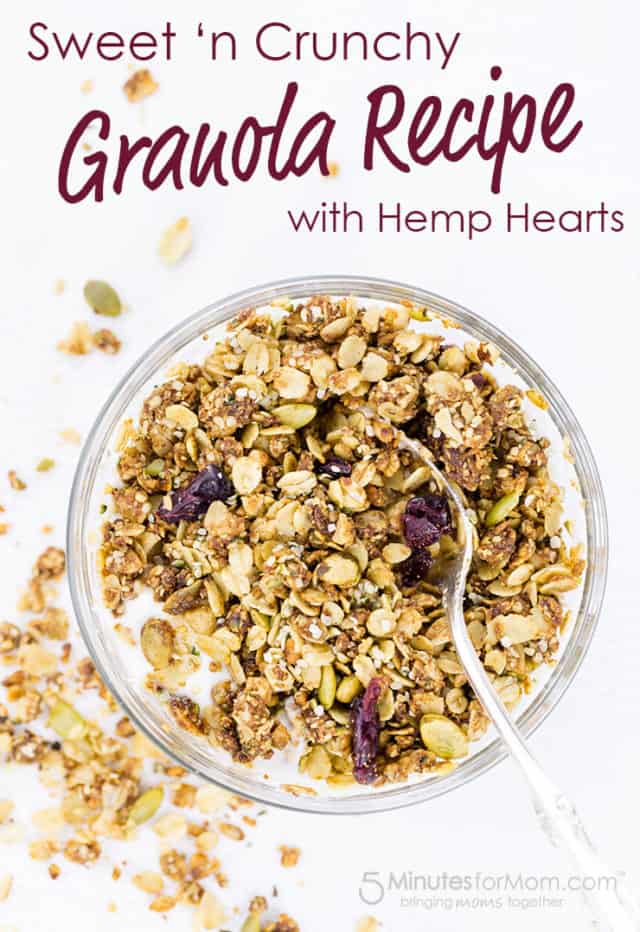 Healthy Granola Recipe with Hemp Hearts
