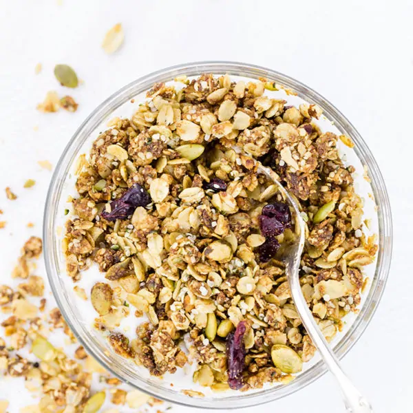 Healthy Granola Recipe with Hemp Hearts and Coconut Oil