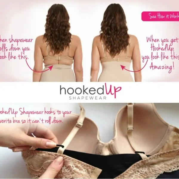 HookedUp Shapewear – No More Roll Down – No More Back Fat