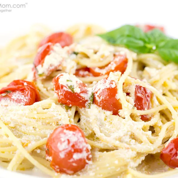 Spaghetti Con Ricotta E Pomodorini Recipe by David Rocco #ShareTheTable