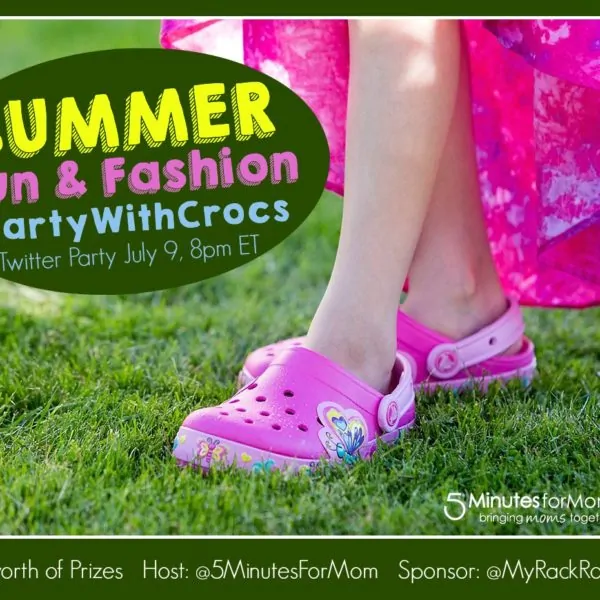 Let’s #PartyWithCrocs and @MyRackRoomShoes – Summer Fun Twitter Party July 9, 8pm ET