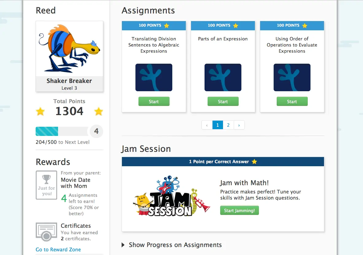 TenMarks Summer Math Program Home Page