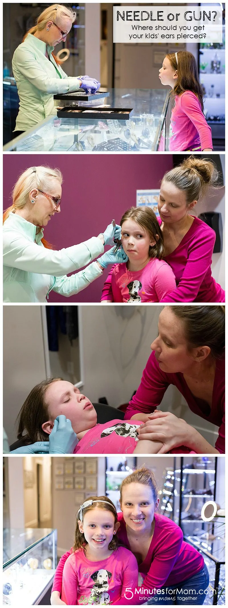 Needle or Gun - where should you get your kids ears pierced