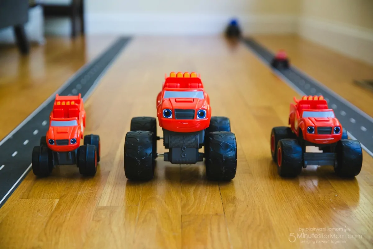 Blaze Playdate Trucks on Track