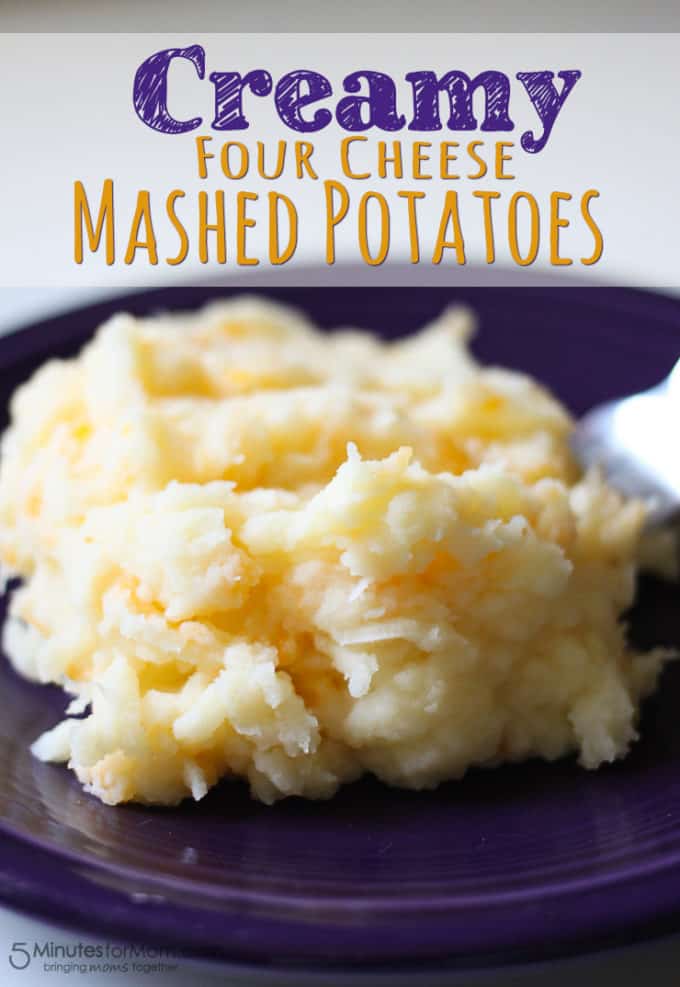 Creamy Four Cheese Mashed Potatoes with DairyPure Milk 5 Minutes for Mom