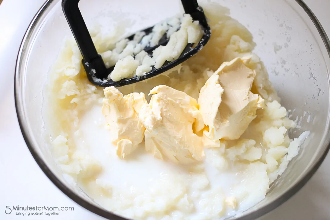 Creamy Four Cheese Mashed Potatoes make the perfect side dish to a grilled steak or southern fried chicken!