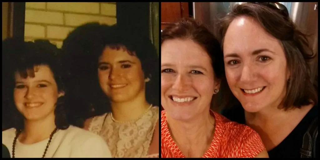 Mary and Jennifer Then and Now