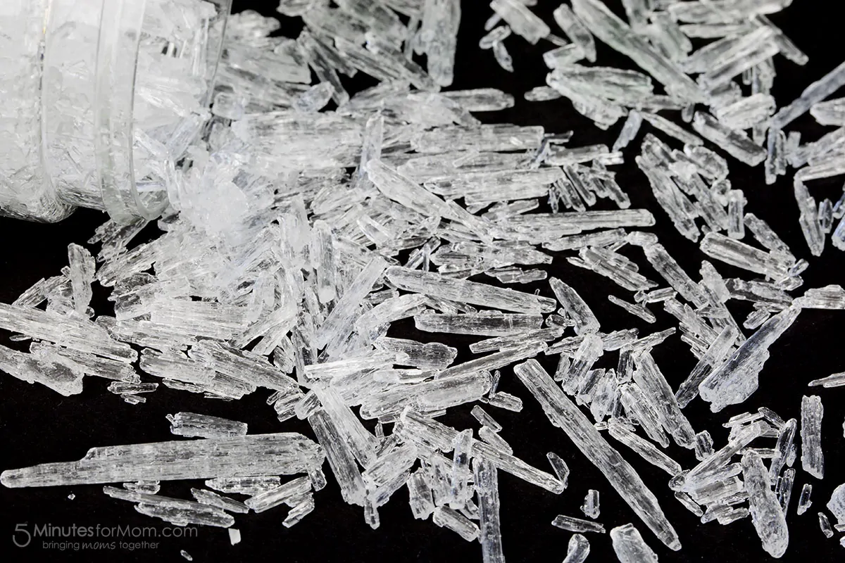 Menthol Crystals Macro