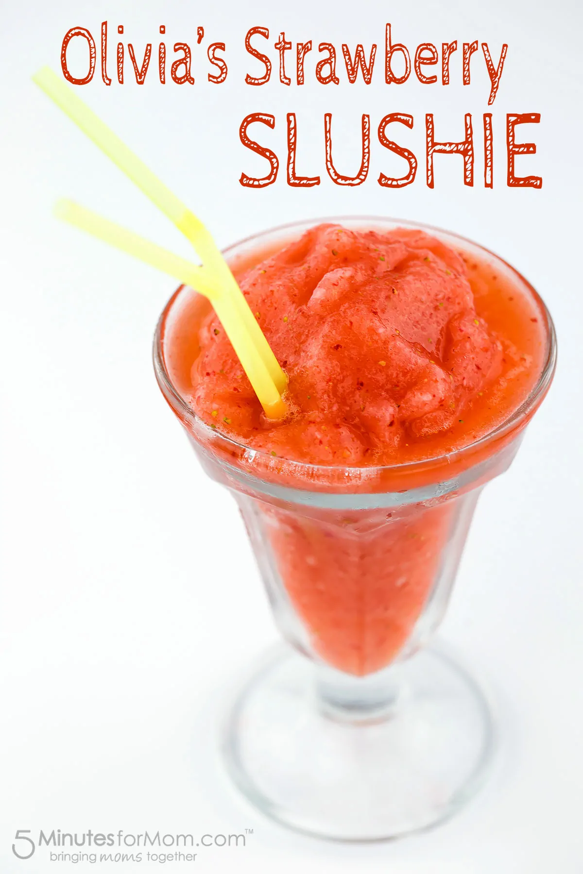 homemade strawberry slushie