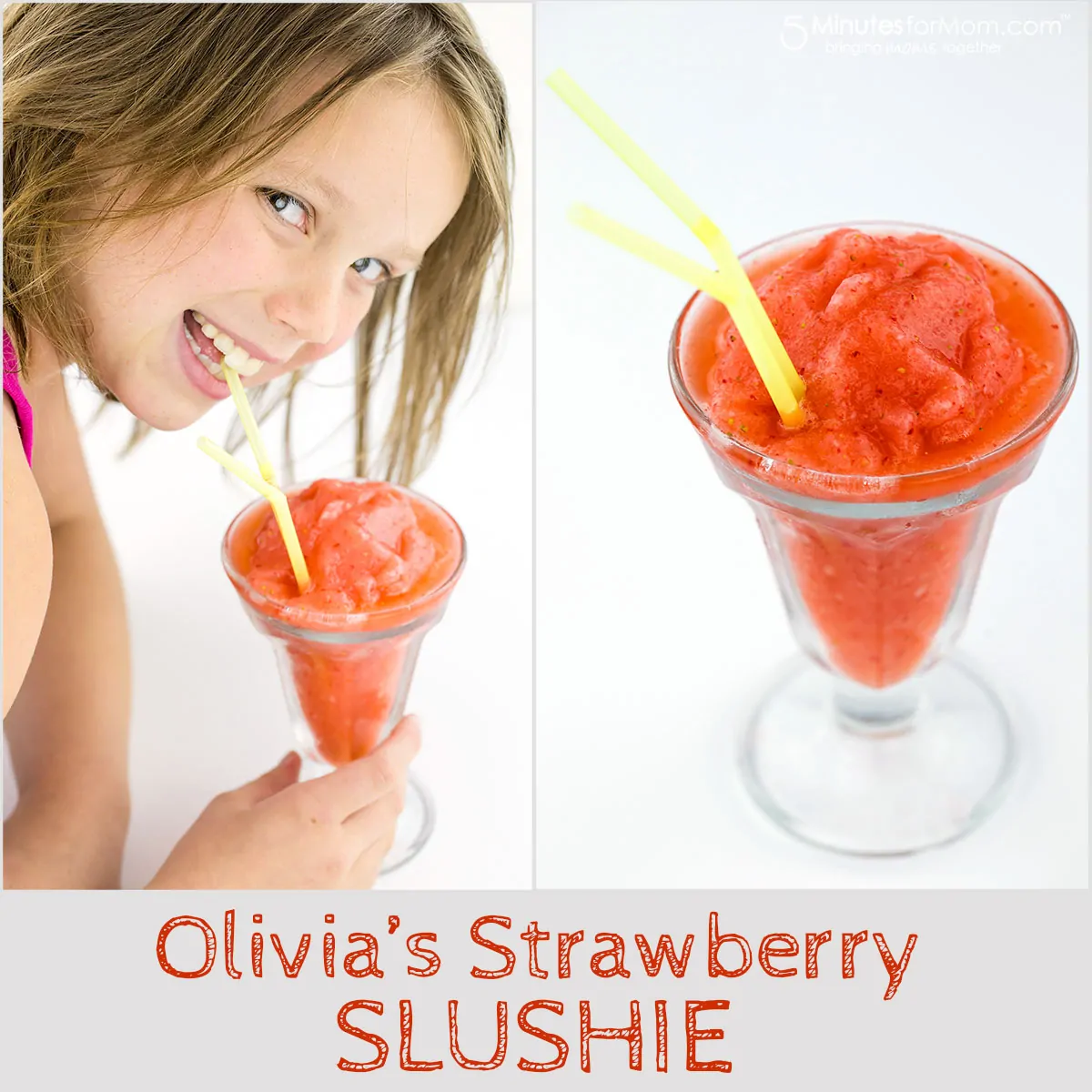 homemade strawberry slushie