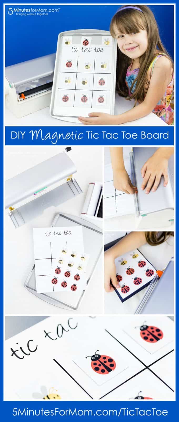 DIY Tic Tac Toe Board with Xyron Creative Station 5 Minutes