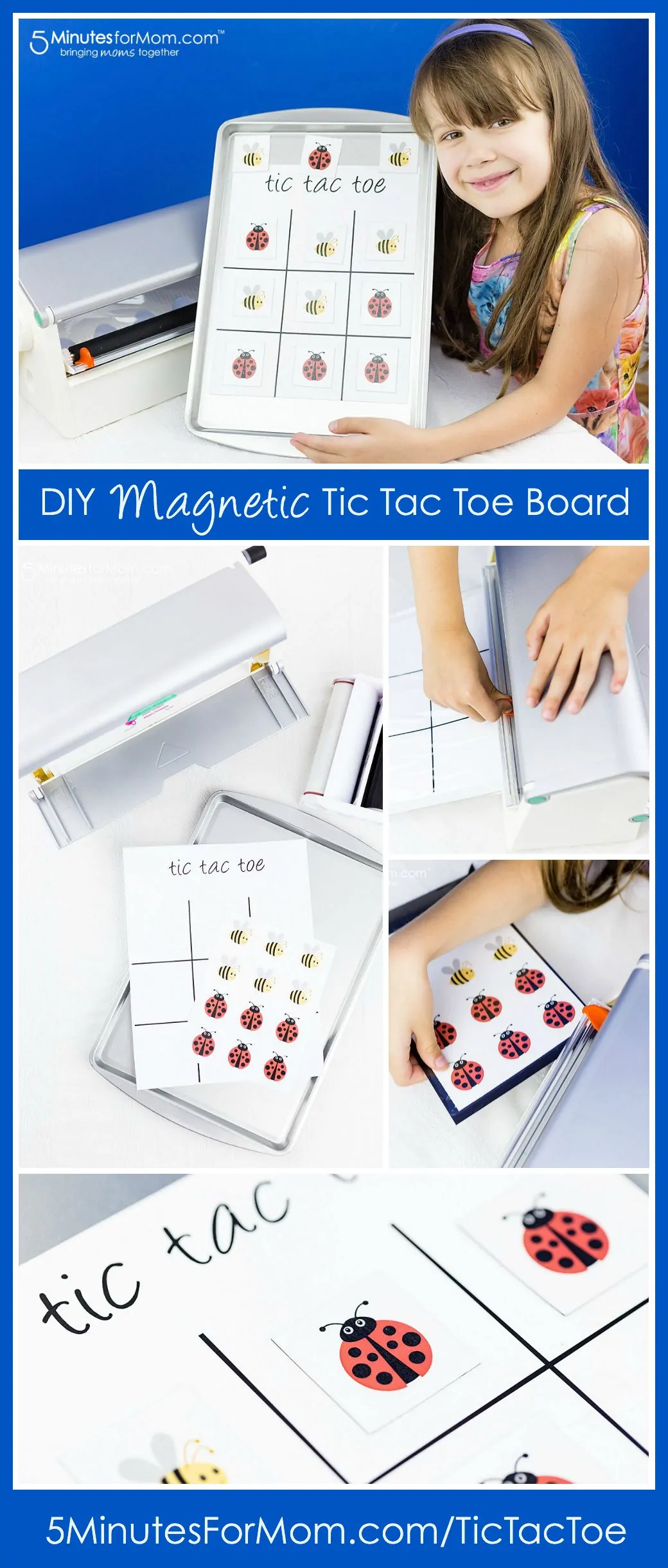 DIY Magnetic Tic Tac Toe Board