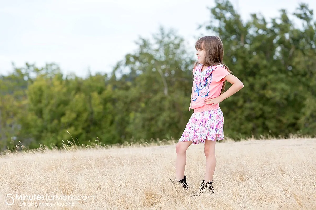 Justice Back To School - Butterfly Shirt with Skirt