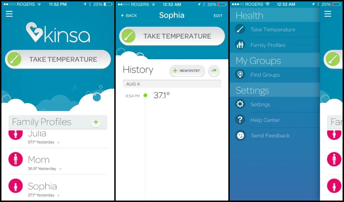 Kinsa Smart Thermometer and App